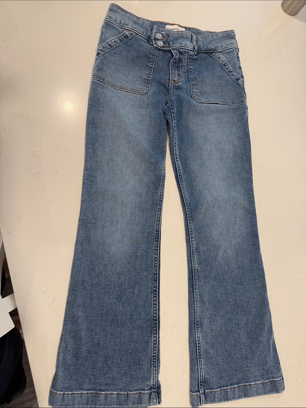 Abercrombie & Fitch Kids Low Rise Boot Cut Jeans